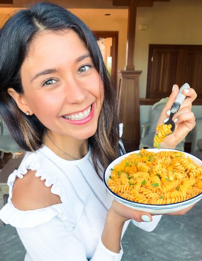 yovana with creamy coconut pasta