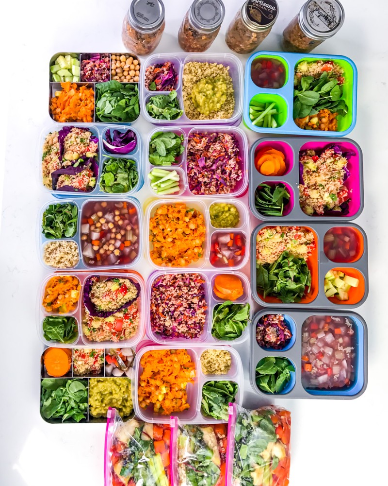 prepped containers