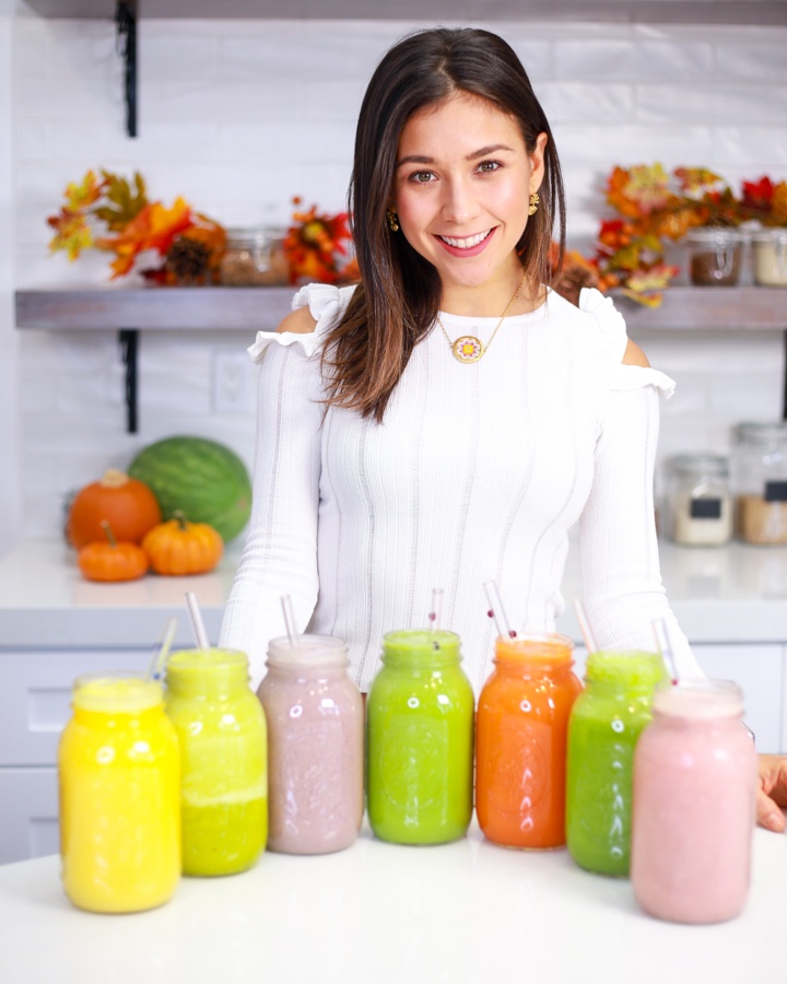 yovana with smoothies