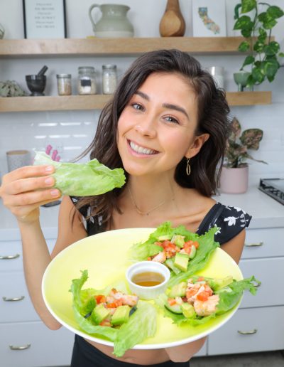 salmon lettuce tacos