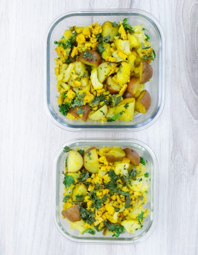 cauliflower with tempeh