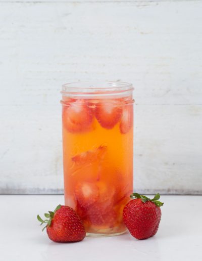 ginger strawberry iced tea