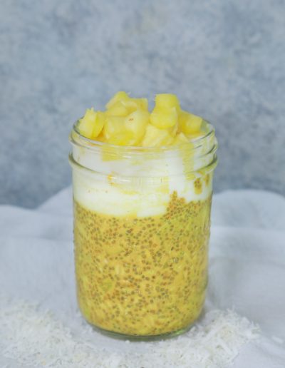 pineapple oat parfait