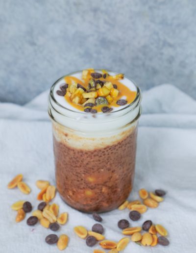 chocolate oat parfait