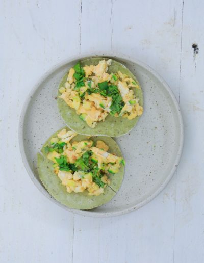 egg zucchini tacos