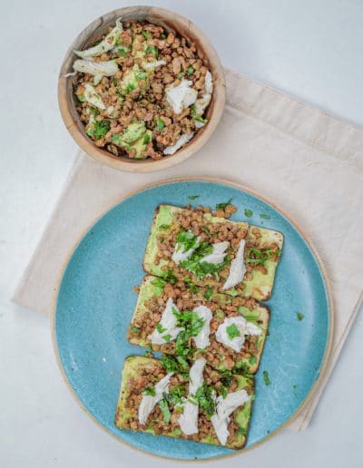 lentil tostadas